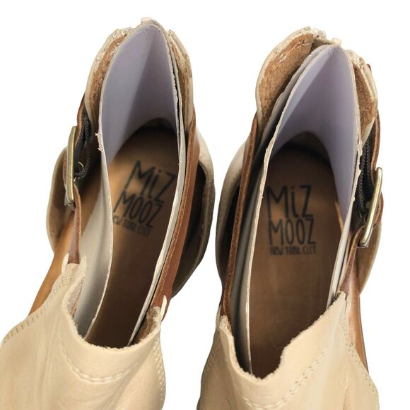 Miz Mooz Dipper Leather Flat Sandals Buckle Womens 36 US 5.5 - 6 NEW - Picture 5 of 6